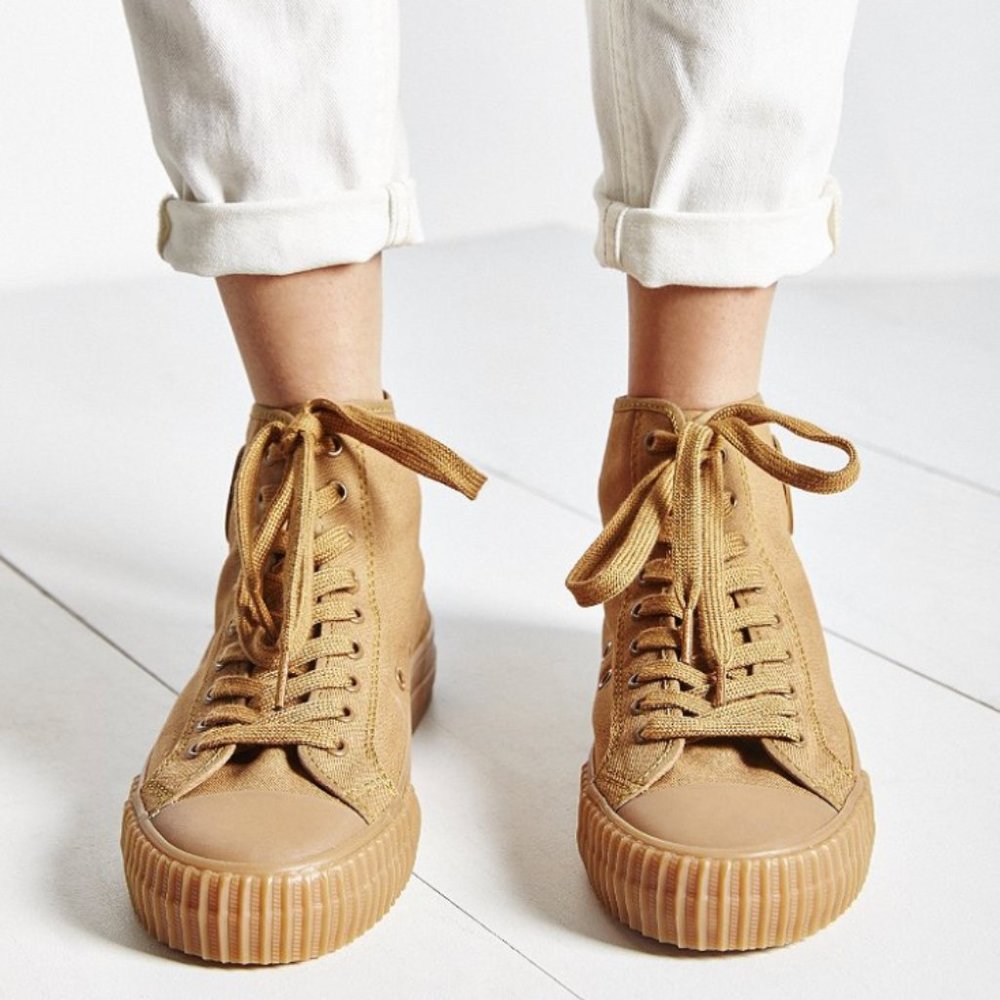 Women's Tan PF Flyer High Tops